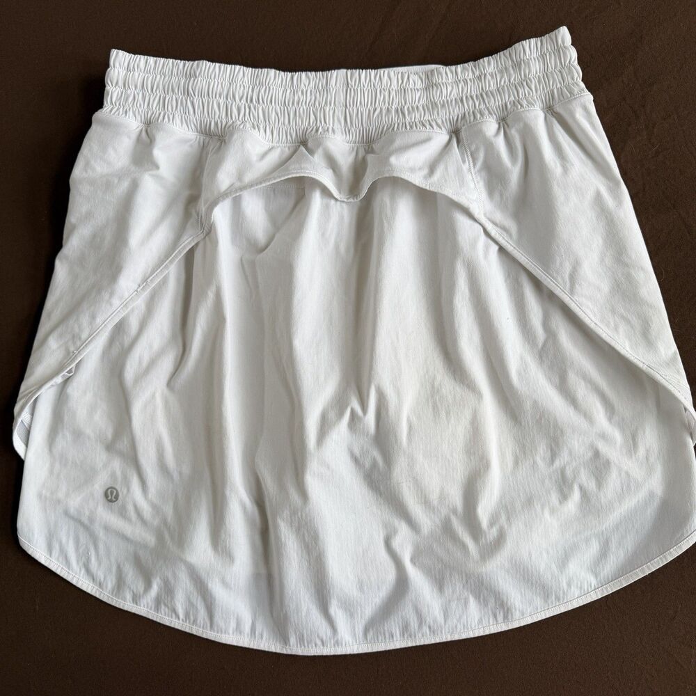 Lululemon Hotty Hot High-Rise Skirt Long White Size 10 Running Skort